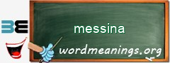 WordMeaning blackboard for messina